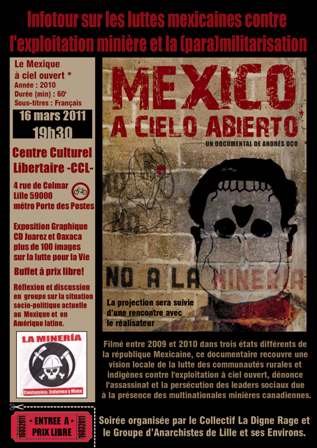 [França] Apresentação do documentário “México, a céu aberto” em Lille